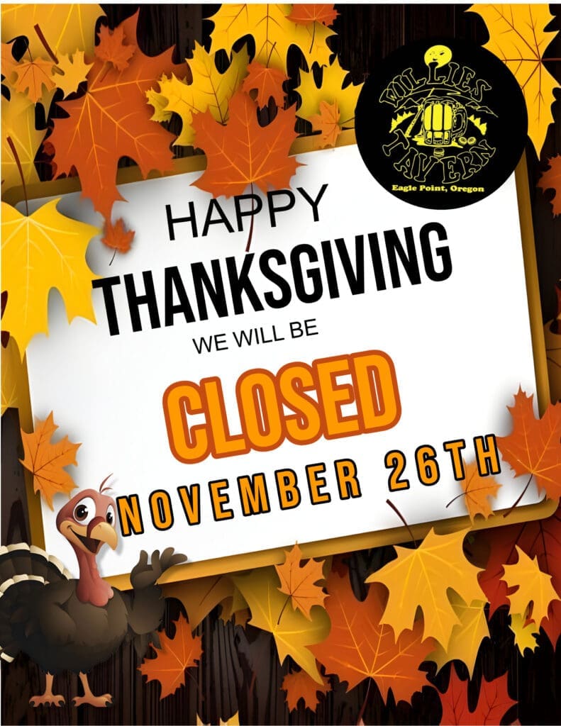 Closed For Thanksgiving 2026