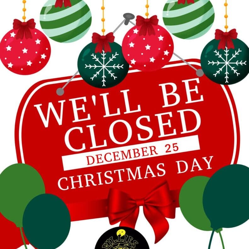 closed for christmas holidays design template