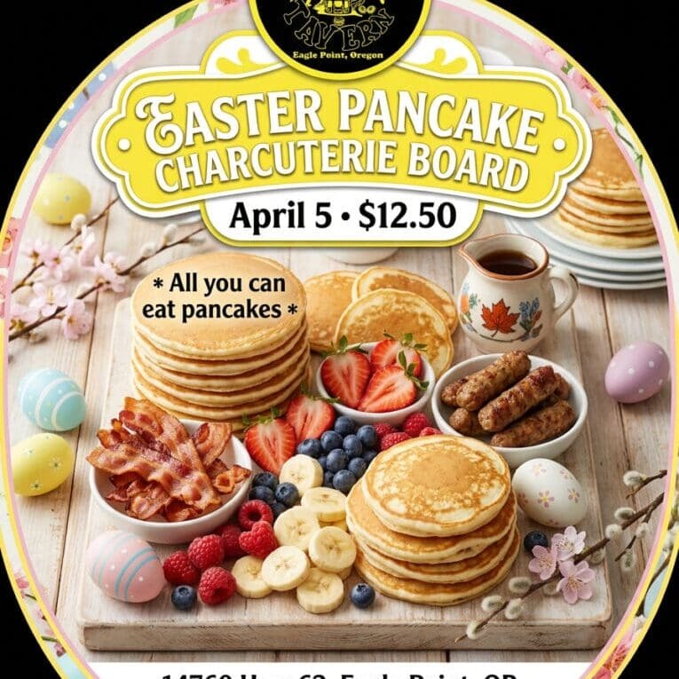 Easter Pancake Charcuterie board