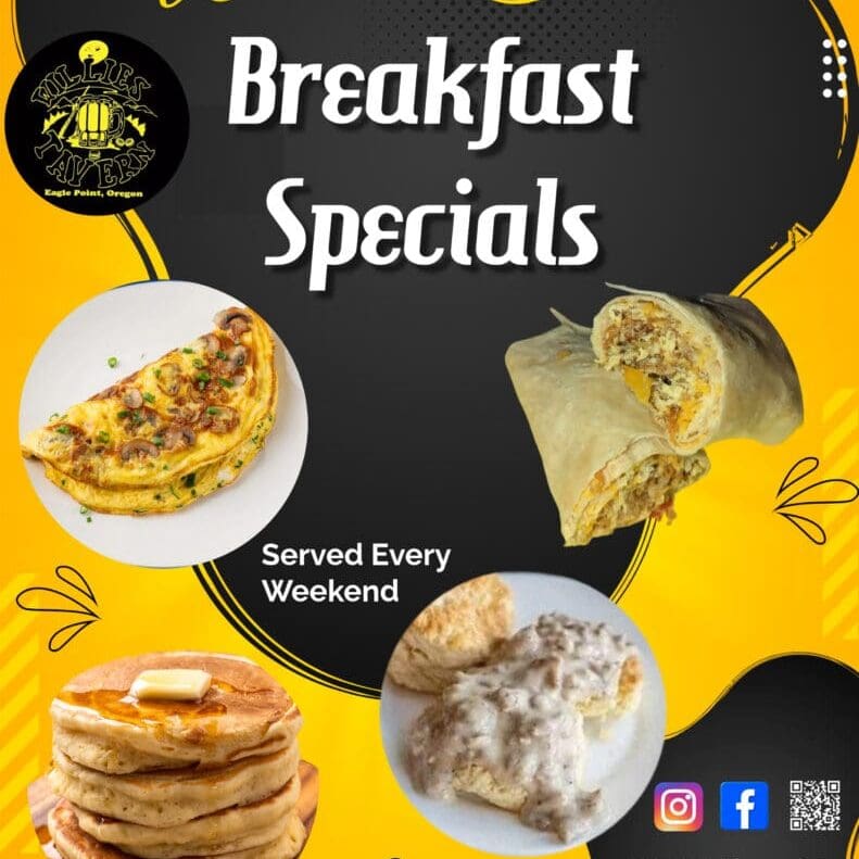 Weekend Breakfast Specials flyer